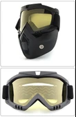JET KASK MASKESİ AYNALI GOLD - 1