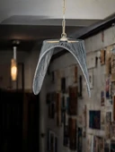 Siyah Baykuş Bohem Avize 50x35cm Hasır Avize Jüt Avize Rüstik Avize Oda Mutfak Salon Avize thumbnail 4