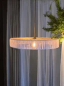 Kar tanesi Hasır Avize 85x85 Bohem Avize Jüt Avize Oda Mutfak Salon Avize Kafe Restoran Avize thumbnail 1