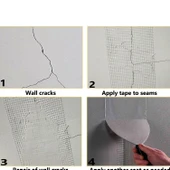 Yapışkanlı Derz Bandı 90 Metre İç Dış Cephe Sıva Filesi 5 cm Tamir Sıvası Yalıtım Montalama Bant thumbnail 6