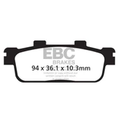 EBC SFA427 SYM JOYMAX/GTS/CRUISYM 250, KYMCO XCITING 250/300 ORGANİK ARKA FREN BAL - 1