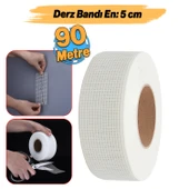Yapışkanlı Derz Bandı 90 Metre İç Dış Cephe Sıva Filesi 5 cm Tamir Sıvası Yalıtım Montalama Bant thumbnail 2