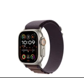 Apple Watch Ultra 2 GPS + Cellular 49mm Natürel Titanyum Kasa ve Mavi-Siyah-Trail Loop Kordon Akıllı Saat - 1