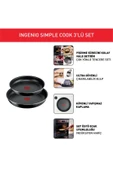 Titanyum Ingenio Simple Cook 1X Küçük Set - 3 Parça thumbnail 3