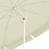 10 Telli Plaj Bahçe Balkon Şemsiyesi Eğilebilir 200 cm Kalın Kumaş thumbnail 1