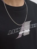 JACK JONES Yazı Baskılı Erkek Tişört 12282791 thumbnail 3