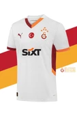 Galatasaray Orijinal Lisanslı 2024/25 5 Yıldızlı Beyaz Deplasman Forma + Şal Kaşkol Set Hediyelik Ahşap Kutulu thumbnail 4