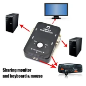 4509 2 Port USB to KVM Switch Çoklu Pc Kasa Çoklayıcı thumbnail 6
