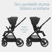 Maxi-Cosi Oxford Çift Yönlü Seyahat Sistem Olabilen Bebek Arabası Twillic Black thumbnail 6