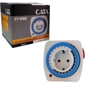 Cata Zaman Ayarlı Priz Mekanik Ayarlanabilir Timer Saati CT-9180  - 2