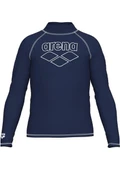 Arena Rash Vest L/s Graphic Erkek Çocuk Yüzücü Tişörtü Lacivert thumbnail 2
