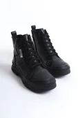 JET-AMBER Bağcıklı Fermuarlı Ortopedik TabanKadın Bot  CST - Siyah thumbnail 4