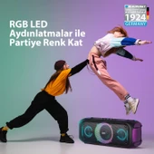 Blaupunkt PL700 Mikrofonlu Uzaktan Kumandalı Kablosuz Bluetooth Speaker Hoparlör Siyah - 8