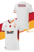 Galatasaray Orijinal Lisanslı 2024/25 5 Yıldızlı Beyaz Deplasman Forma + Şal Kaşkol Set Hediyelik Ahşap Kutulu thumbnail 2
