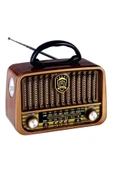 ataşbey RT-878 Ahşap Nostaljik Görünümlü Fenerli Bluetooth lu USB-SD Card Mp3 Çalar Radyo Müzik Kutusu - 1