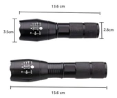 Single Sword Şarjlı Su Geçirmez El Feneri - Metal Gövde Ultra Yüksek Parlak - 2