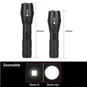 Single Sword Şarjlı Su Geçirmez El Feneri - Metal Gövde Ultra Yüksek Parlak - 10