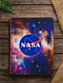 NASA Temalı Spiral Çizgili Defter – 80 Yaprak, 160 Sayfa (18 x 24 cm) thumbnail 2