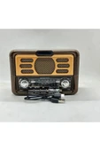 ataşbey RT-671 Orta Boy Güneş Enerjili Bluetooth, Nostalji , FM/AM/SW 3 Band Radyo ,usb, sd ,Aux mp3 player - 4