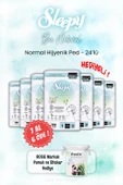 Sleepy 7 AL 6 ÖDE Bio Natural 24'lü Hijyenik Ped Normal ve ROSIE thumbnail 1