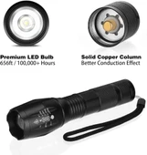 Single Sword Şarjlı Su Geçirmez El Feneri - Metal Gövde Ultra Yüksek Parlak - 9