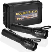 Single Sword Şarjlı Su Geçirmez El Feneri - Metal Gövde Ultra Yüksek Parlak - 1