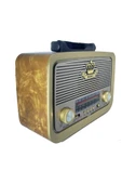 Everton Yeni Fenerli Bluetoothlu Nostaljik Görünümlü Fm Radyo Müzik Çalar - Rt-301b thumbnail 3