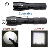 Single Sword Şarjlı Su Geçirmez El Feneri - Metal Gövde Ultra Yüksek Parlak - 5