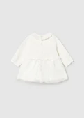 Mayoral Newborn Kız Bebek Tül Gövdeli Triko Elbise thumbnail 2