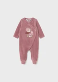 Mayoral Newborn Kız Bebek 2Li Kadife Tulum thumbnail 2
