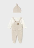 Mayoral Newborn Erkek Bebek Şapklı Tulum - 1
