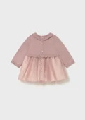 Mayoral Newborn Kız Bebek Tül Gövdeli Triko Elbise thumbnail 2