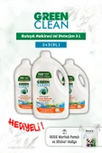 Bulaşık Mak. Jel Deterjan 3x3 (9L) Green Clean ve Rosie pamuk hediye thumbnail 1