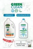 Green Clean Sensitive Bulaşık Deterjanı 500 ml ve Bulaşık Mak. Jel Deterjan 3 L ve Rosie hediye thumbnail 1
