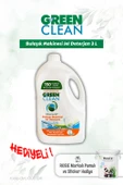 Green Clean Bulaşık Mak. Jel Deterjan 3 L ve Rosie pamuk hediye thumbnail 1