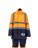 5+1 OXFORD PARKA- İÇİ ÇIKMALI KABAN TURUNCU-LACİVERT - 1