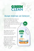 Green Clean 730 ml Elde Yıkama Bulaşık det., Bulaşık Mak. Jel Deterjan 3L ve Rosie pamuk hediye thumbnail 3