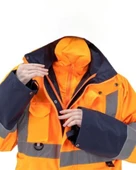 5+1 OXFORD PARKA- İÇİ ÇIKMALI KABAN TURUNCU-LACİVERT - 2
