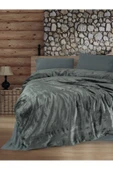 Çift Kişilik Nevresim Takımı Velvet Flossy Gri - 1