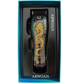 Profesyonel Kablosuz Saç Traş Makinesi - Ejderha Desenli Şık Tasarım, Paslanmaz Çelik Bıçak ve Güçlü Motor thumbnail 6