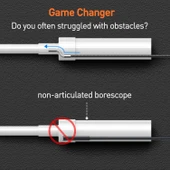 DXZtoz Endüstriyel Endoskop - 0.33 Inc Mafsallı Yılan Kamera - 3m - 3