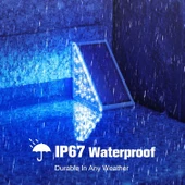 Volisun Güneş Enerjili Merdiven Lambası 12 Adet, Su Geçirmez IP67 - Mavi - 3