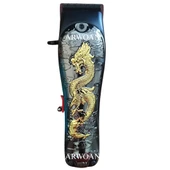 Profesyonel Kablosuz Saç Traş Makinesi - Ejderha Desenli Şık Tasarım, Paslanmaz Çelik Bıçak ve Güçlü Motor thumbnail 1