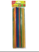 Bubu Eğlenceli Çubuklar 20X0,5Cm 24Lü Renkli Ahşap Çubuk - 2 paket - 1