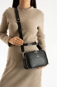 Çapraz Askılı Kadın Omuz Çantası 25*15 Cm Vegan Deri Mega Bag Postacı Çanta Suni Deri - 5