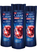 Clear Men Kepeğe Karşı Etkili Şampuan Hızlı Stil 2'si 1 Arada Kolay Şekil Alan Saçlar 350 ml x3 - 2