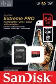 Extreme Pro 64gb 200/90mb/s Microsdxc Uhs-ı Adaptörlü Hafıza Kartı Sdsqxcu-064g-gn6ma - 1