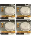 (4 Adet) Cata Pilli Duman Dedektörü Hassas Algılamalı - 1