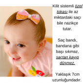 Külahlı Dondurma Toka Seyrek Saçlı Bebek Tokası -Papyon Model - 3