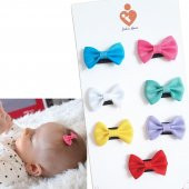 Sahici Anne 7li Zayıf İnce Telli Saçlı Bebeklere Özel Bebek Fiyonk Toka Seti - 1